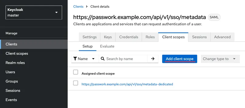 Vorlage zur Passwork-Anwendung hinzufügen