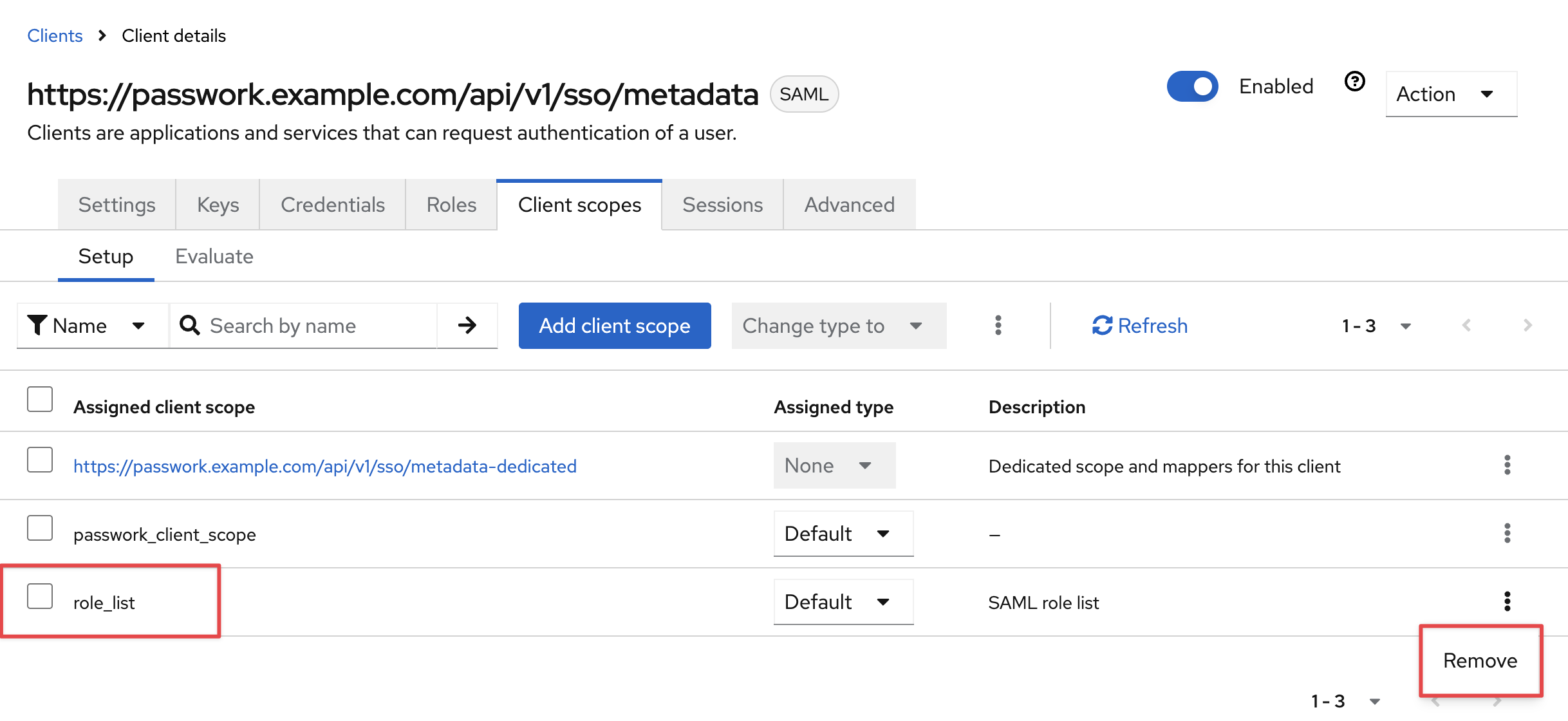 Eliminación de la plantilla predeterminada