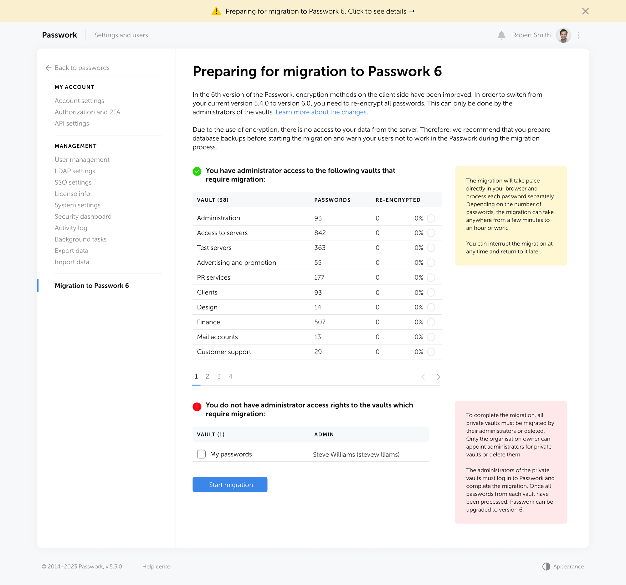 Searching password by browser extension