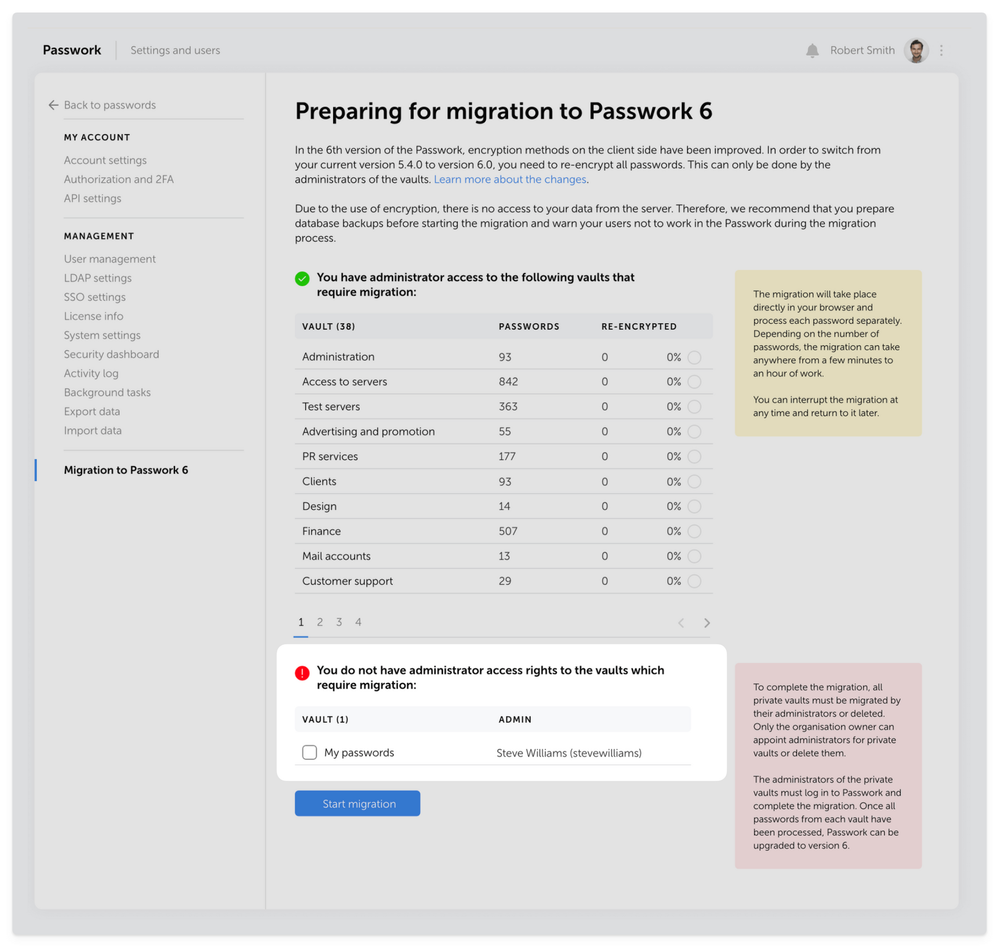 Searching password by browser extension