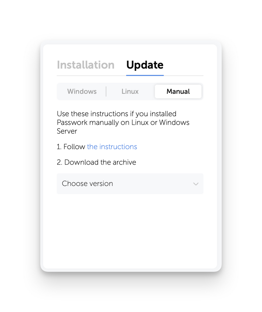 Update window example