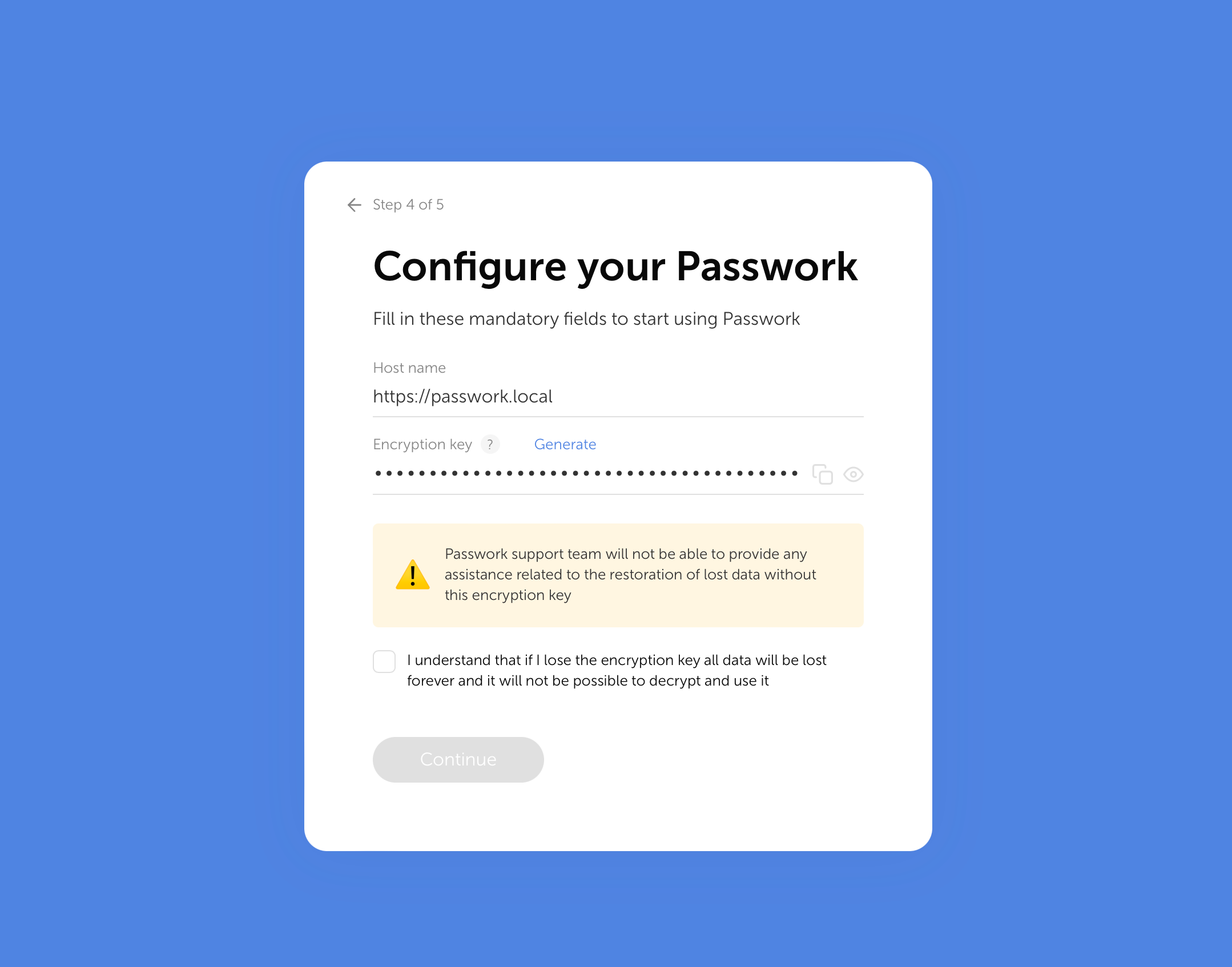 Searching password by browser extension