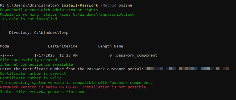 Searching password by browser extension