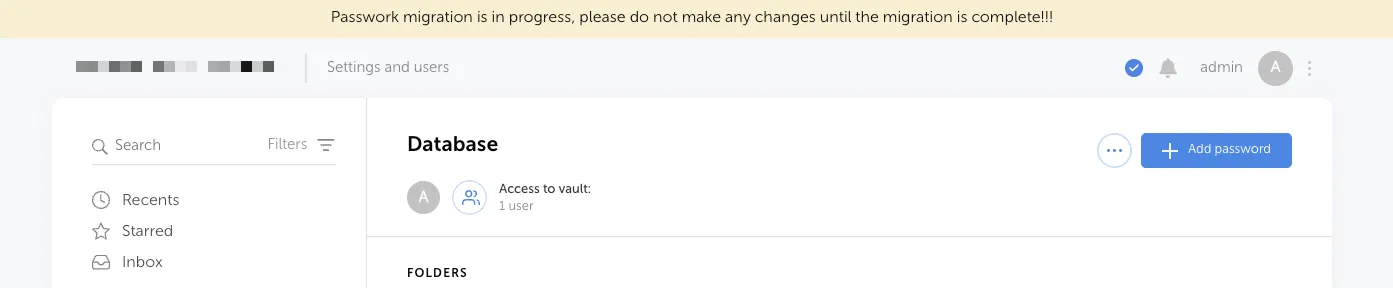 Displaying the warning banner