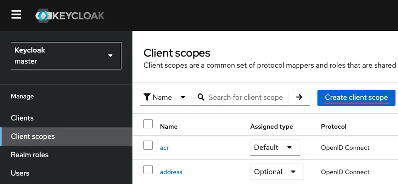 Create a settings template for the application