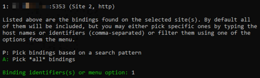 Select single binding