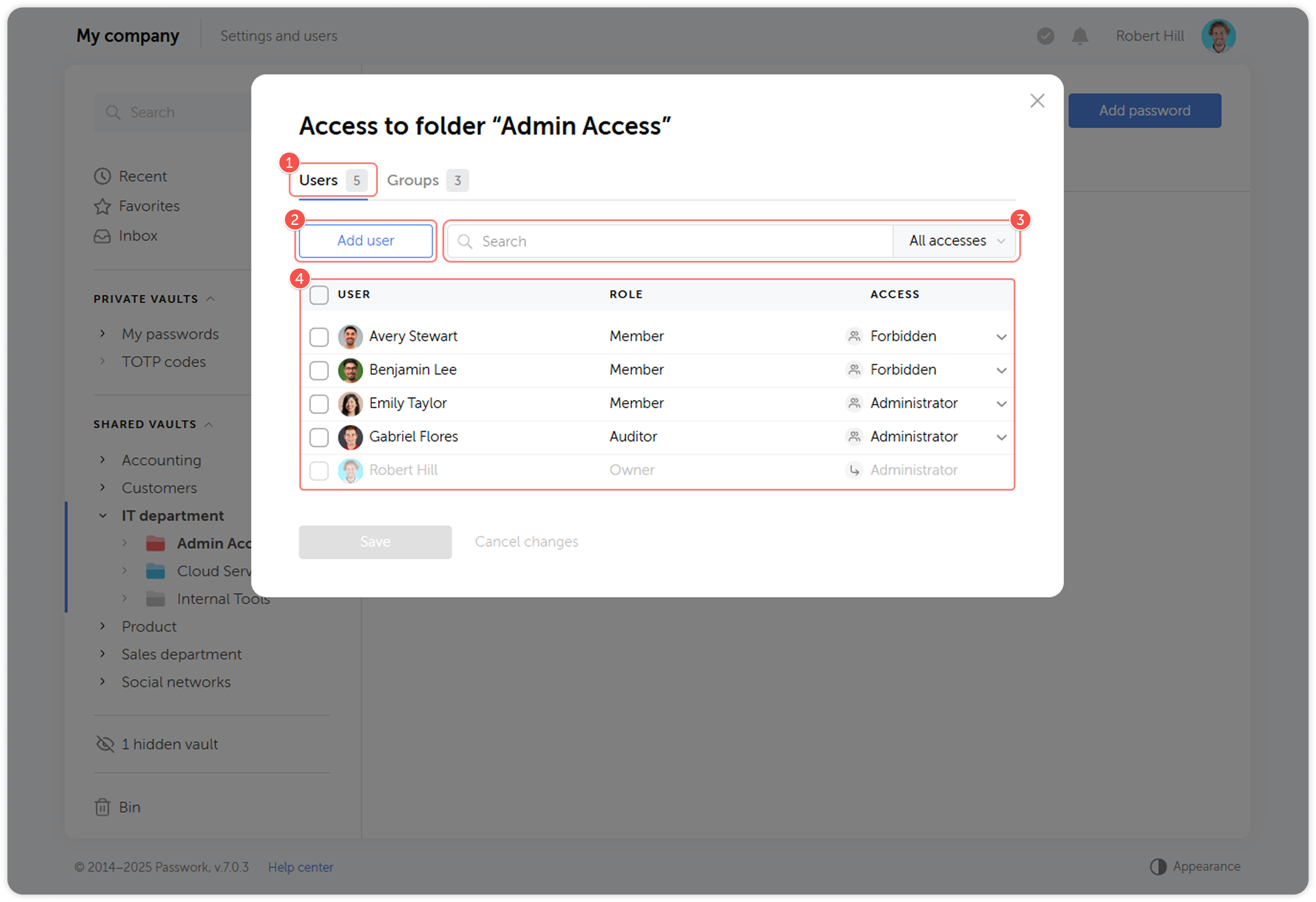 User access management