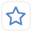 Blue star icon