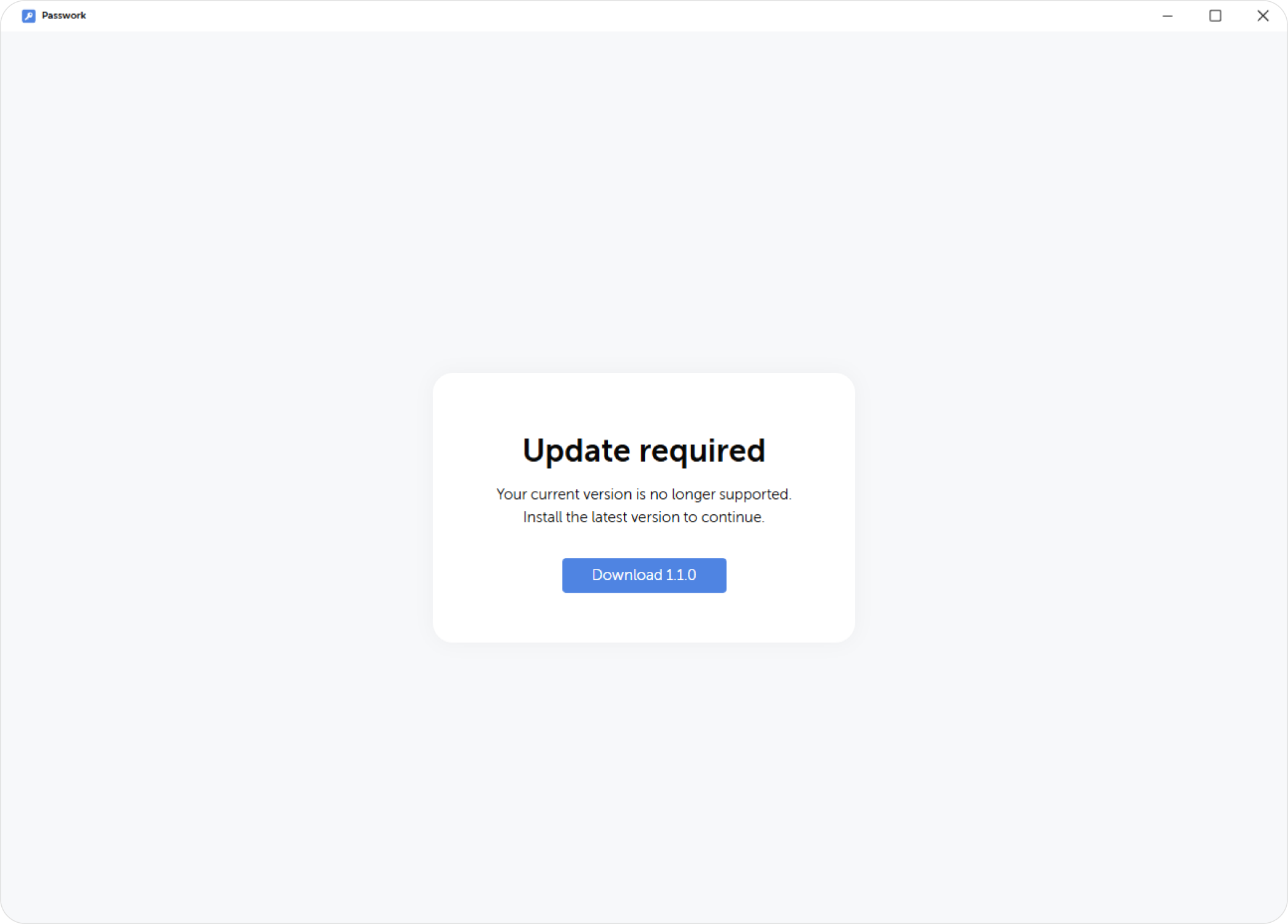 Updating the desktop app
