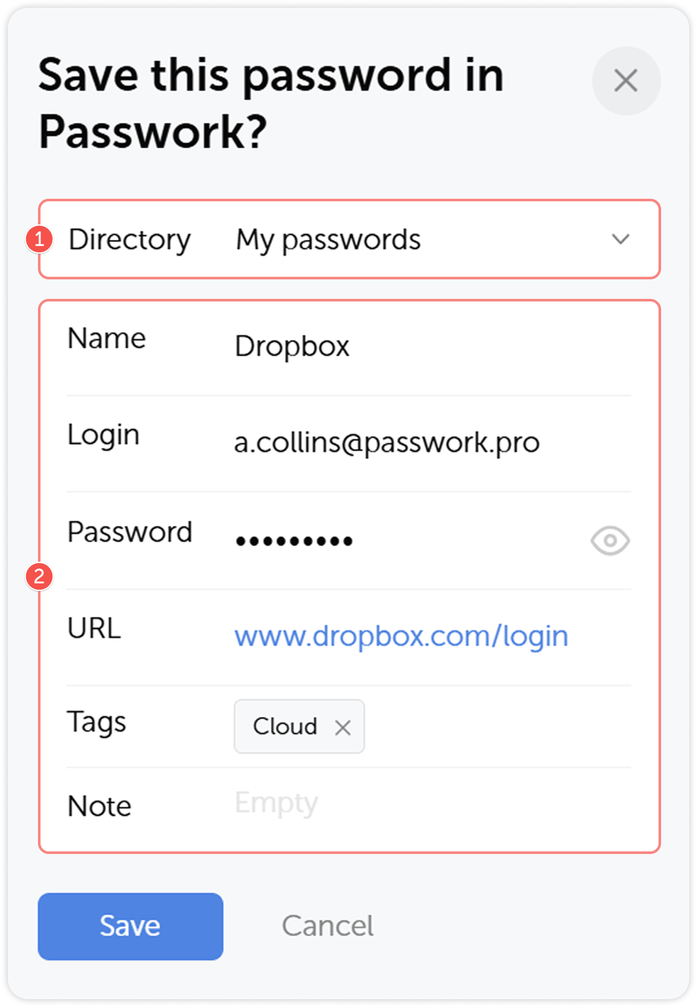 Save password prompt